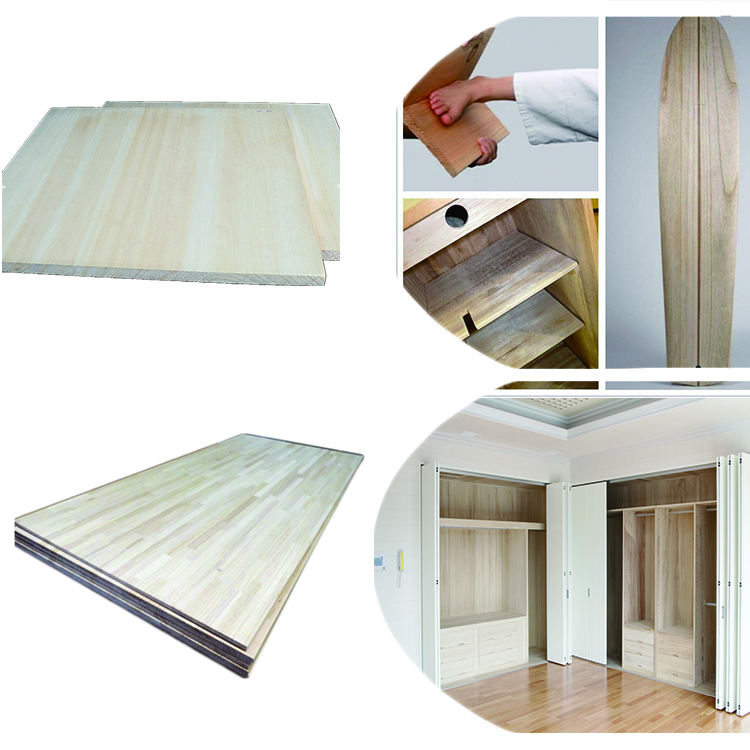 Paulownia Wood Edge Glued Panel for Furniture Making Cn Product Image Expanded